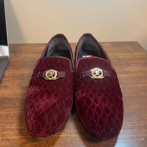 STACY ADAMS Men’s Burgundy Valet Loafers - Picture 3 of 5